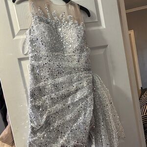Silver Sequin Dress